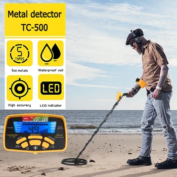 Универсален детектор за метал Naughty Bird с цифров дисплей TC-500 метални детектори за възрастни с потребителска функция-работна честота 10 khz
