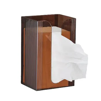 Кутия за салфетки на ролки за дома, лесно заправляемая кутия диспенсер за хартиени кърпички за лице