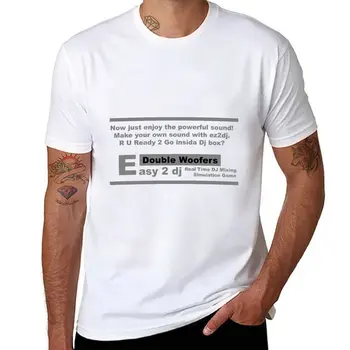 Нова тениска с логото на Ez2DJ Bassplate, летни блузи, бързосъхнеща тениска, мъжки реколта тениски