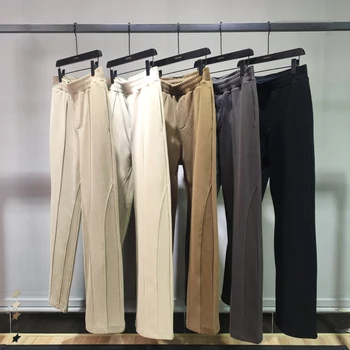 Унисекс, леко разкроена Спортни Панталони, Мъжки Панталони, Изработени по Поръчка, 360 г, с руното облицовка, плътен цвят