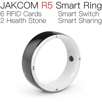 JAKCOM R5 Smart Ring Нов продукт под формата на ntag215 black ha nfc четец тагове 7 байт uid взаимозаменяеми 125 khz 1346 ключодържател rfid принтер за PVC карти