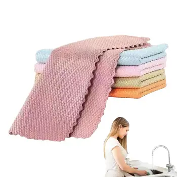 Кърпа за миене на съдове от микрофибър Кърпички за почистване на екрана на телефона Многофункционална кърпа за почистване на Абсорбиращи кърпи за ръце, Кухненски принадлежности
