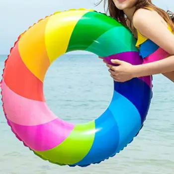 Детски пръстен за плуване Със силна плавучестью, бързо заполняющее устойчивост на налягане на въздуха, Симулатор за плуване, надувное преливащи пръстен за плуване от PVC