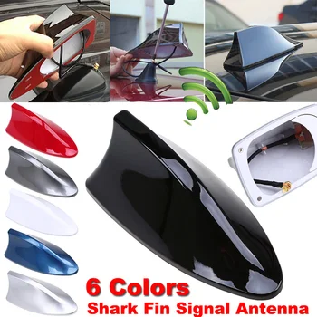 6 Цвята Гланц Универсална автомобилна Антена във формата на Акула перки на Покрива, FM/AM сигнал, Радиоантенна, Подмяна на Комплект Аксесоари за Автомобил