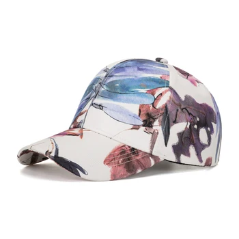 Модни дамски мъжки спортни щампи, дишаща плажната бейзболна шапка в стил хип-хоп, една шапка от слънцето, лека шапка