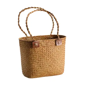 Кошница за съхранение ръчен Преносим Туризъм Плажната Лека кошница за съхранение на хляб