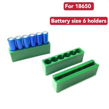 Литиева батерия 18650, фиксирани на стена, шест батарейных блокове тела от ABS-пластмаса, бързо хлътва заваряване, Однорядный двупосочен притежателя