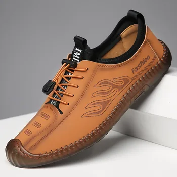 FANAN/2023, Пролет-есен Нова Мъжки обувки за почивка, Модни обувки от изкуствена кожа, Модел обувки, Мъжки обувки за скейтборд, Маратонки Hombre
