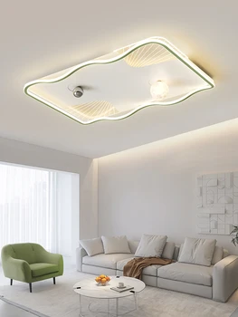  Модерен led тавана лампа, се използва за Трапезария, спални, фоайе, Кухня, Зелена, Бяла Лампа, 3 Цвята, Декорация на лампи с дистанционно управление