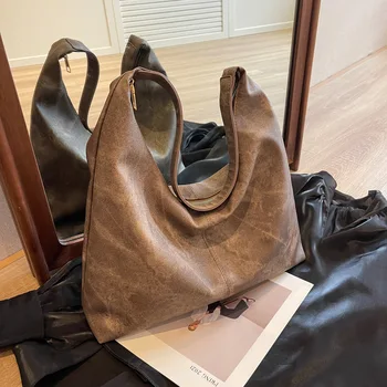 Корейската ежедневието е чантата за пътуване, модни дамски чанти-тоут голям капацитет, дамски дизайнерска чанта от изкуствена кожа, реколта чанта през рамо за подмишниците