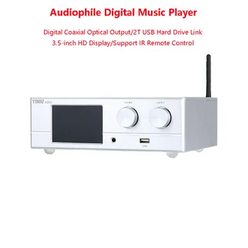 Двоен цифров музикален плейър PCM1794 DSD256 на 24-Битова 192 кхц Декодиране без загуба HIFI Музикален Плеър QCC5125 Bluetooth 5.1 XLR Изход