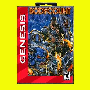 Ново Записване, Игри Касета Bodycount, 16-Битова Игрална карта MD С търговия на дребно Кутия За Sega Mega Drive