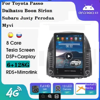 Tesla Android 11, 8 + 128 г радиото в автомобила на Toyota Passo Daihatsu добре Дошъл Sirion Subaru Justy Perodua Myvi Видео авторадио автомобилен GPS