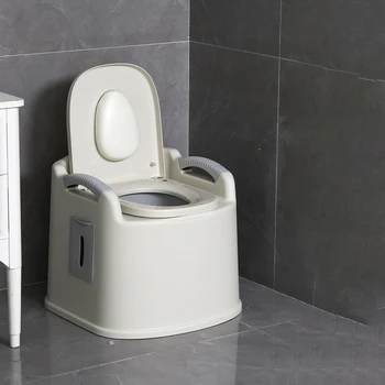Преносимо домашни пластмасова седалка на тоалетната чиния за възрастни и бременни жени
