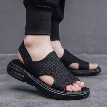 2023 Мъжки Улични сандали, Летни Ежедневни маратонки Удобни нескользящие Плажни сандали дишащи индивидуални сандали