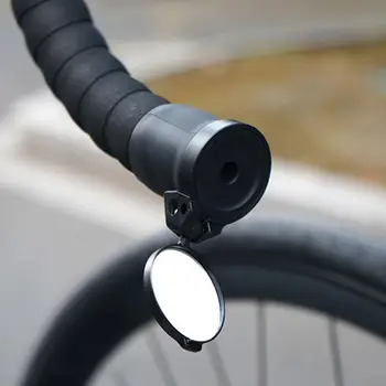 Колоездене огледала Подобряват безопасността на каране на колело, Кормило огледало с широк преглед благодарение на въртяща се на 360 градуса огледални места на кормилото, мини-байк