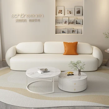 Модулен Луксозен диван за дневна Italiano, Модерни Заоблена мека Мебел за дневна, произведената у дома, Мебели за хотел Silla De Playa