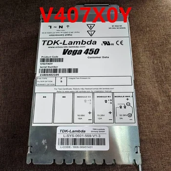 Оригинален 90% от Новия блок захранване за TDK-LAMBDA VEGA 450 захранващ Адаптер мощност 450 W V407X0Y