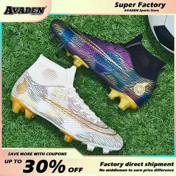Нови Футболни обувки AG TF Хит на продажбите, Футболни обувки, Мъжки футболни обувки с дълги шипове, футболни обувки за възрастни, обувки за футзала, Спортни обувки