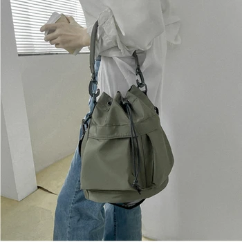 Модни Дамски чанти, Водоустойчива Найлонова Чанта През Рамо, Чанти през рамо с Голям Капацитет за Жени, Преносима Чанта-Тоут на съвсем малък