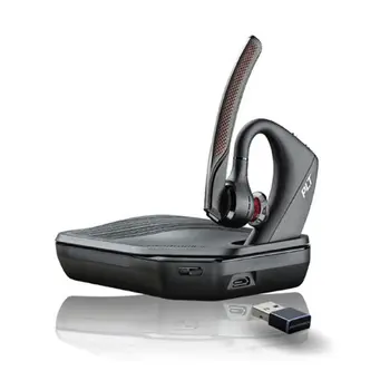 Plantronics Voyager 5200 UC Безжична слушалка Bluetooth намаляване на шума Бизнес-слушалки С програмируем технологията WindSmart
