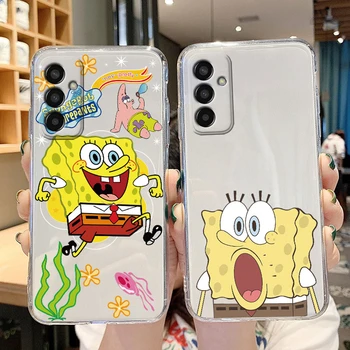Cartoony Калъф За Samsung Galaxy M23 F23 5G Case Силиконов Мек Калъф Смешни Patricks Star SpongeBobs Funda За Samsung M 23 Корпуса
