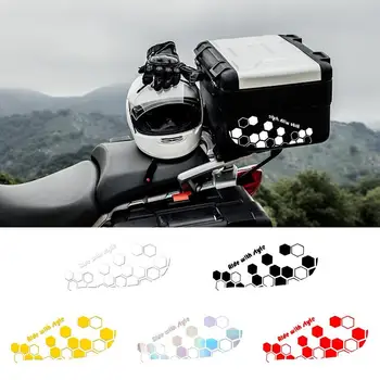 Етикети във формата на сот за мотоциклет, светоотражающая стикер за външния декор на автомобила, точната рязане, стикер за външния декор на колата за велосипед
